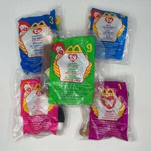 Vintage McDonalds TY Beanie Babies Happy Meal Plush Toys 90s Y2K Kidcore